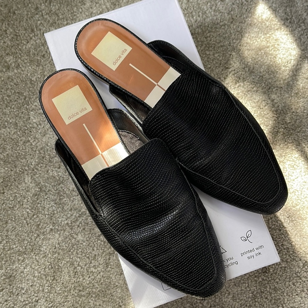 Dolce Vita Black Mules